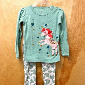 Longsleeve Unicorn 4T Girls Toddler Pajama Set